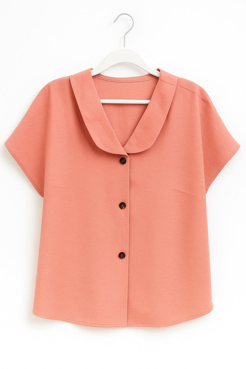 Coral Cove Notch-Collar Blouse