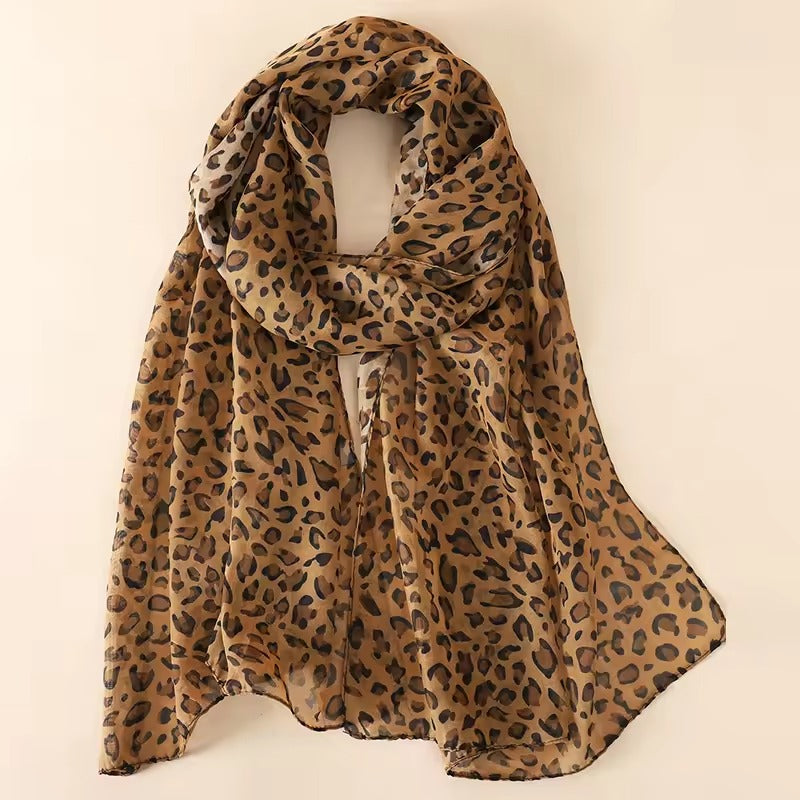 Savvy Leopard Print Scarf