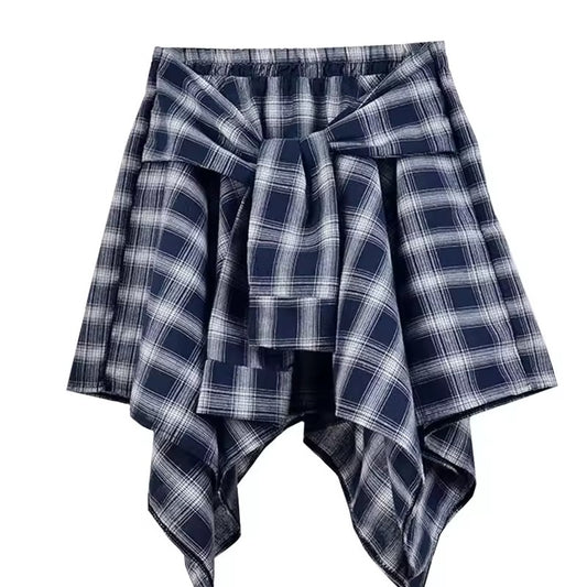Piper Plaid Handkerchief Skirt