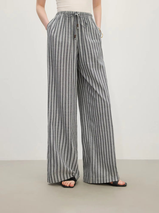 Harper Striped Wide-Leg Pants