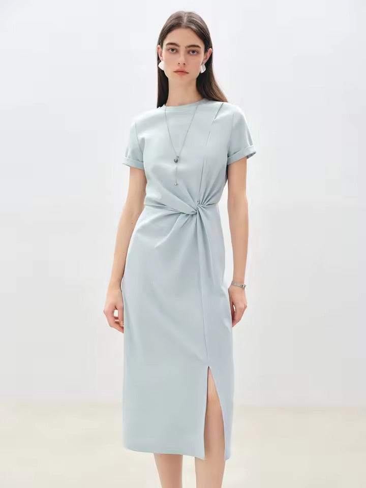 Liana Soft Blue Midi Dress