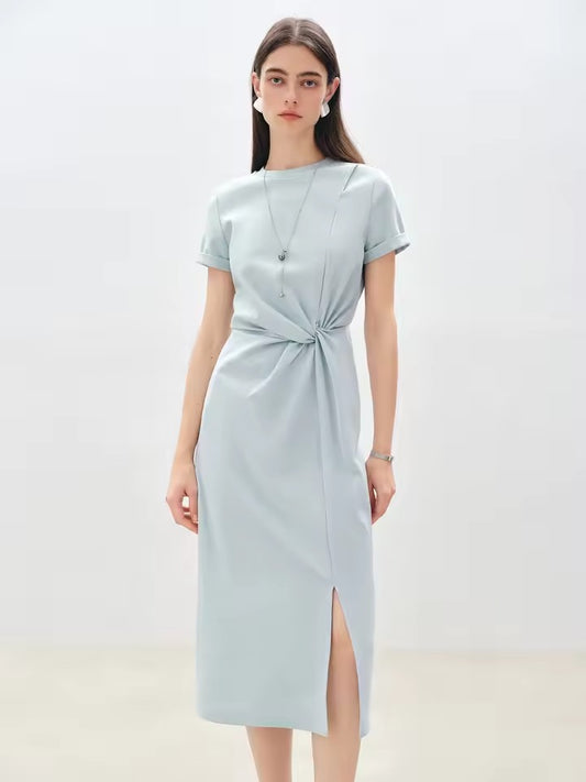 Liana Soft Blue Midi Dress